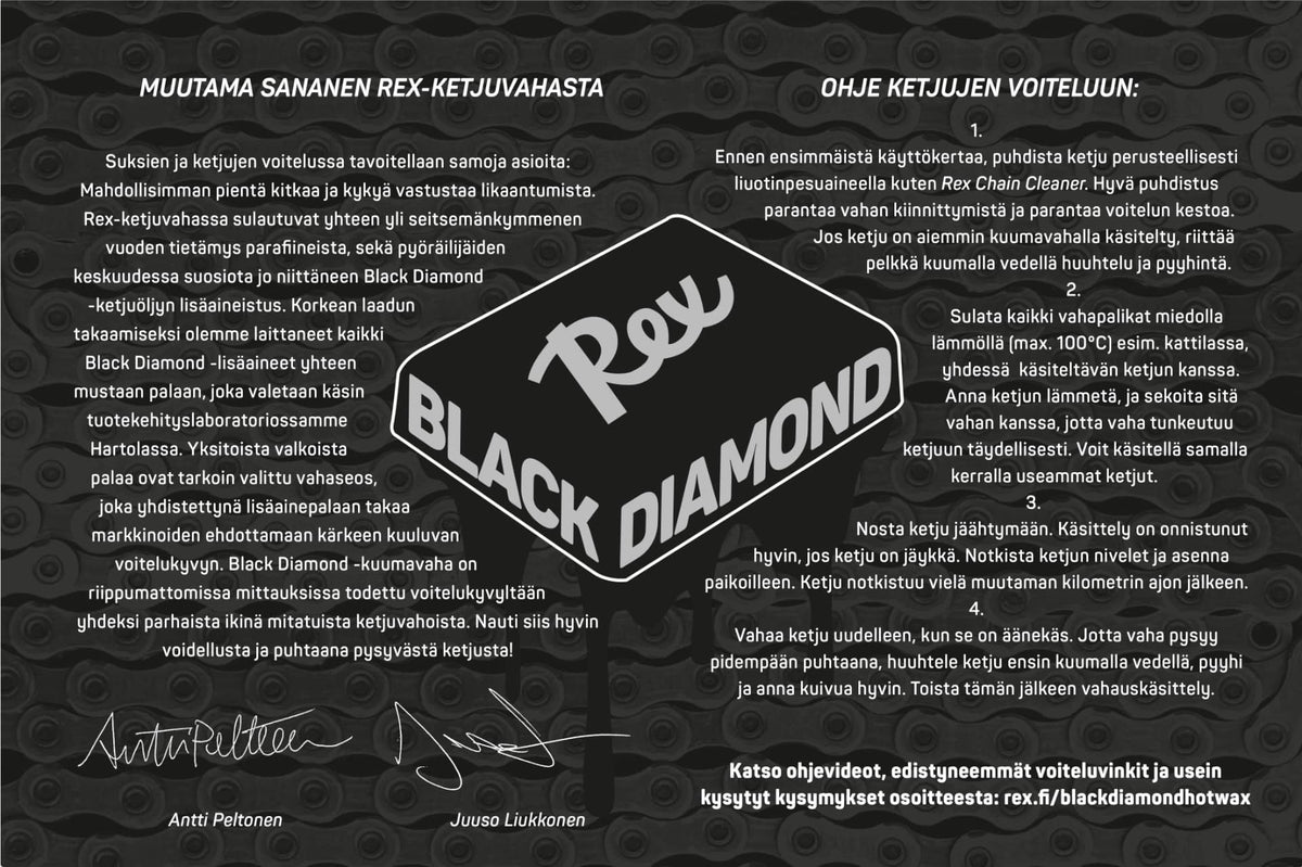 Rex Black Diamond Hot Wax, lisäainepala