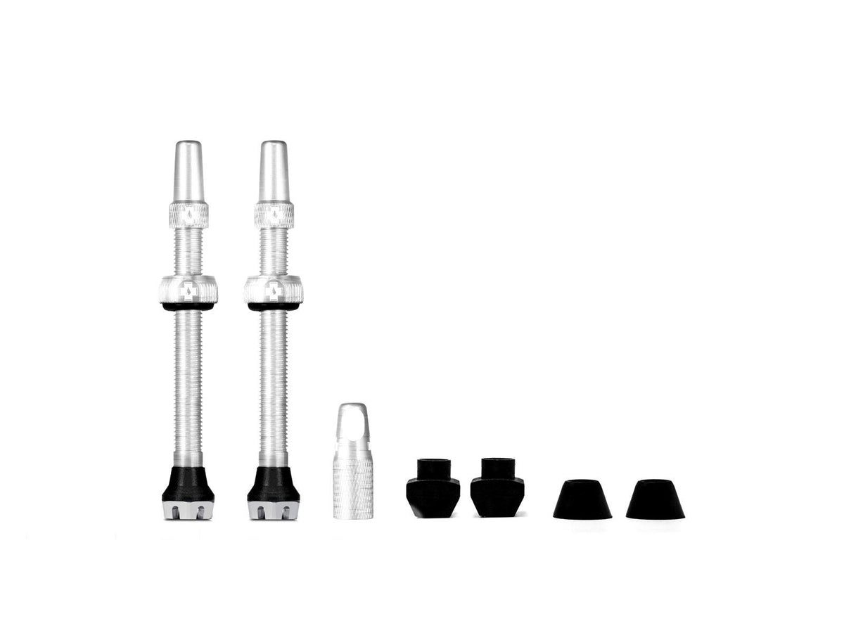 MUC-OFF Tubeless Valve Kit V. 2.0 60 mm - hopea tubeless-venttiilipari