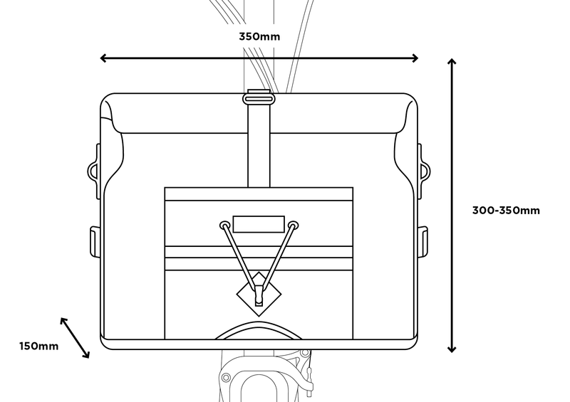 Restrap City Loader - folding bike front bag (20 L)