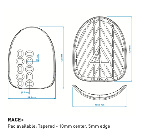 PROFILE DESIGN RACE+ARMREST KIT - longer pads for aerobars 