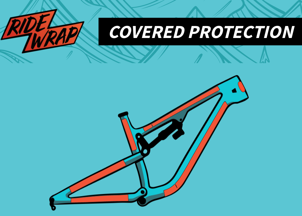 RideWrap Covered MTB - täysjoustomaastopyörän rungon suojateippisarja